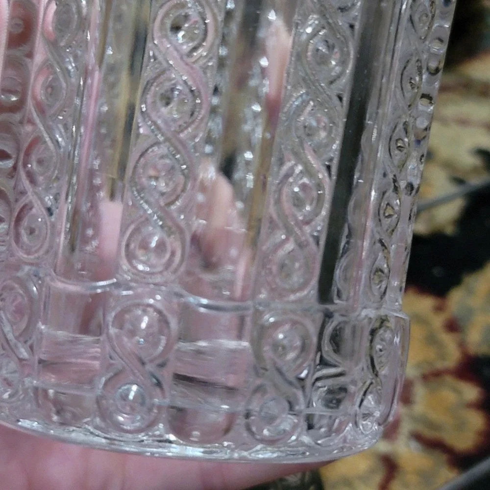 Victorian Pickle Caster Ornate Silver Plated Base Tall Handle Victorian EAPG JAR